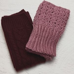 * Elegant Knit Hosiery Boot Socks 2 Pair for the Fall Winter, Plus Size Like New